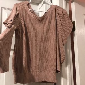 Pink women’s Express Top With Open arm slit